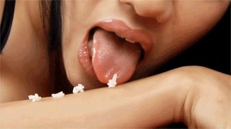 Giantess Jades Sexy Rice Licking Tease